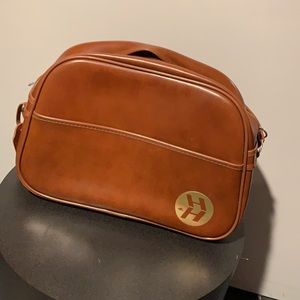 Retro vintage bowling bag style airline travel bag